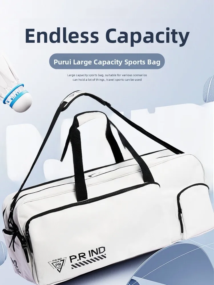 

Large Capaci Badminton Raet Bag Crossbody Double oulder Tennis Bag Handheld Bag for Men Badminton Equipment Bag