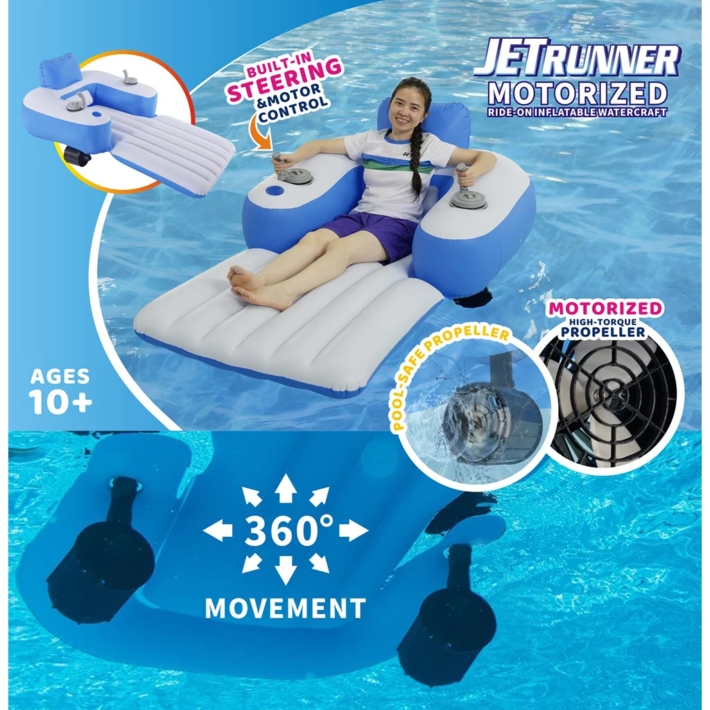 

Motorized Luxury Inflatable Floating Pool Lounger & Water Hammock With PVC Material Runner Tube Indoor Outdoor Use Custom