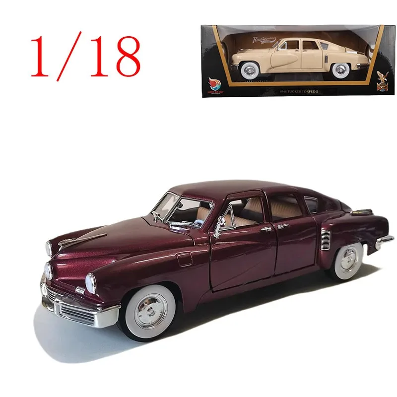 

Литой под давлением дорожный подпись масштаб 1/18 ‌ Изготовленная на заказ копия торпеда Tucker 1948, модель автомобиля из сплава, игрушки для мальчиков, подарок, литой автомобиль