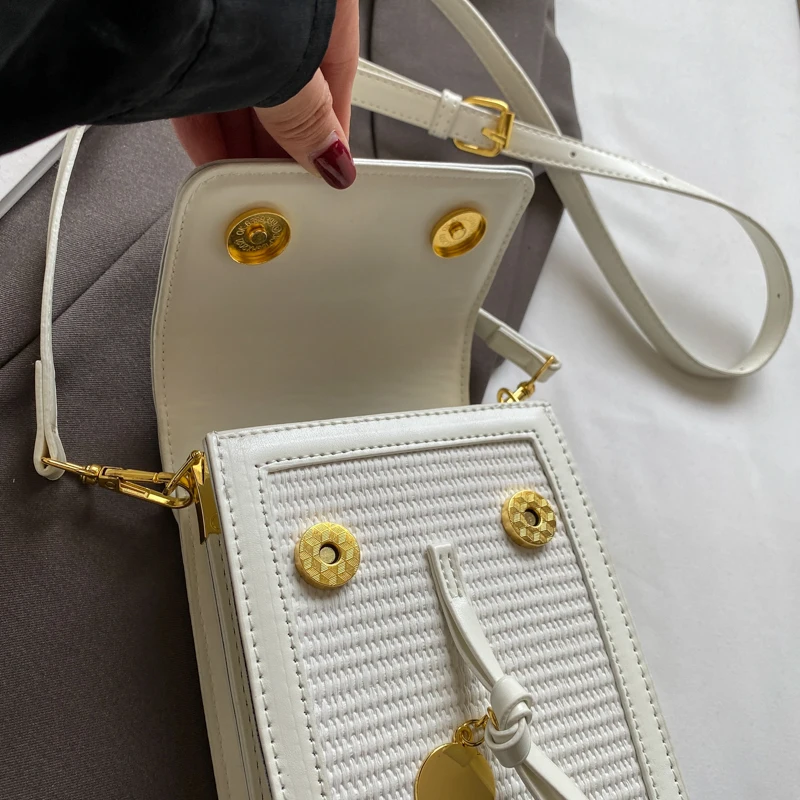 Nowa mini torba w stylu chińskim dla kobiet w 2024, modna letnia moda, jedna torba na ramię crossbody, torba na telefon komórkowy