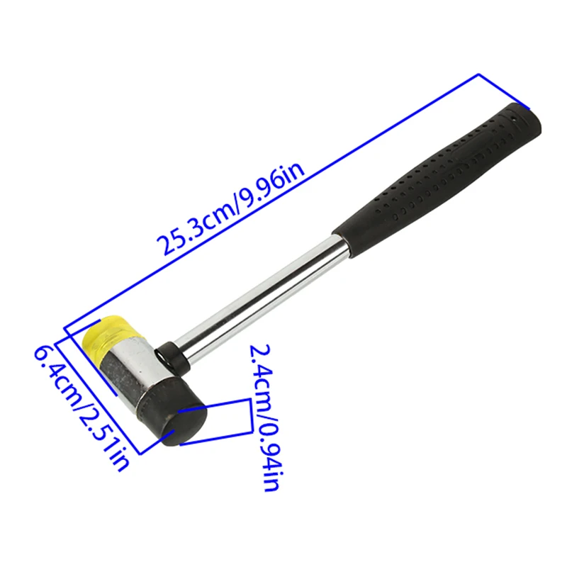 25-40mm Transparent Installation Hammer Shockproof No Damage Mallet For Motorbike ATV Dirt Bike Maintenance Tools
