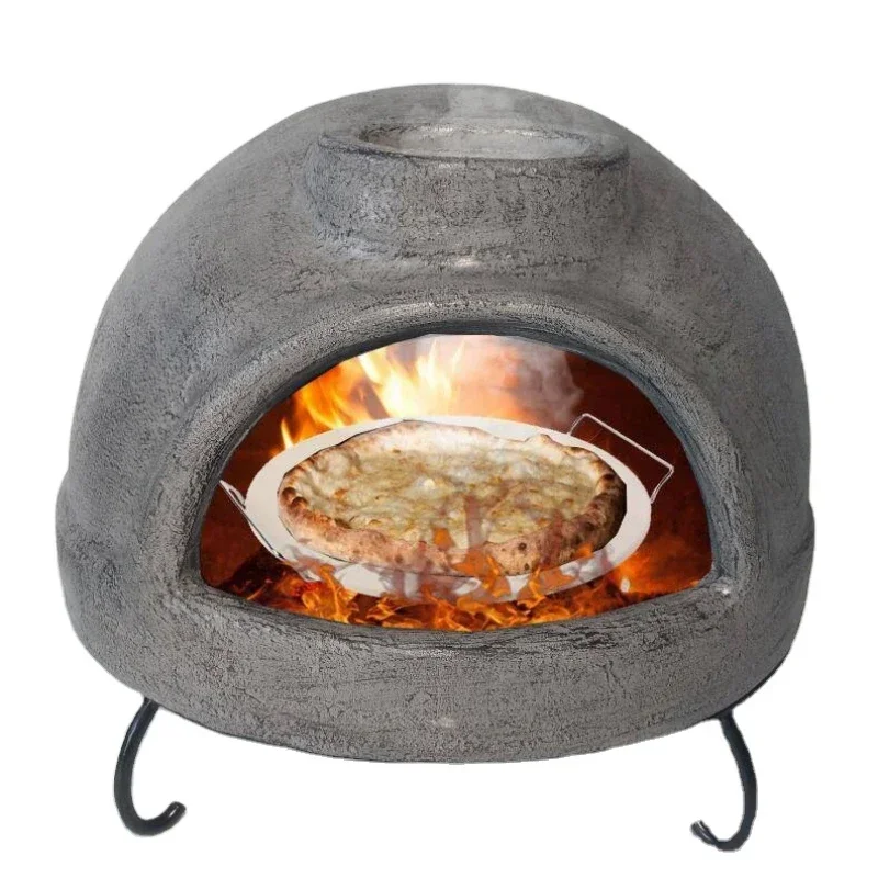 Hot Selling Fiber Clay Outdoor Pizza Oven Fire Pit