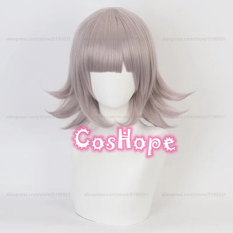 Nanami ChiaKi Cosplay Wig with Hair Clip Women Short Wig Cosplay Anime Cosplay Heat Resistant Synthetic Hair