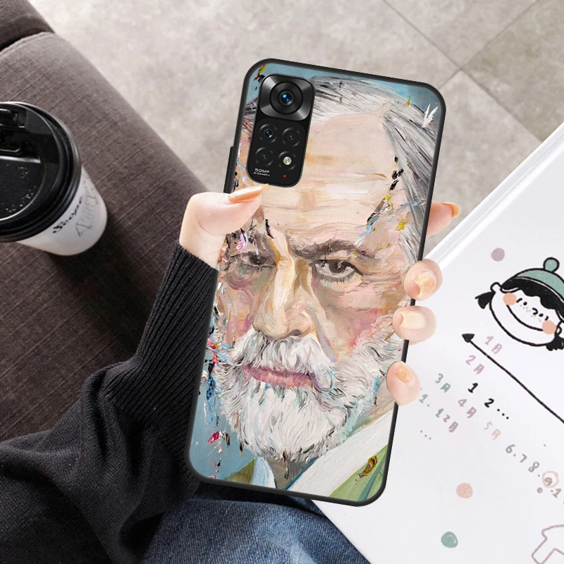 Sigmund Freud psychoanalysis Case For Xiaomi Redmi Note 11 10 9 8 12 Pro 10S 11S 12S Cover For Redmi 9 10 10A 9C 10C 12C