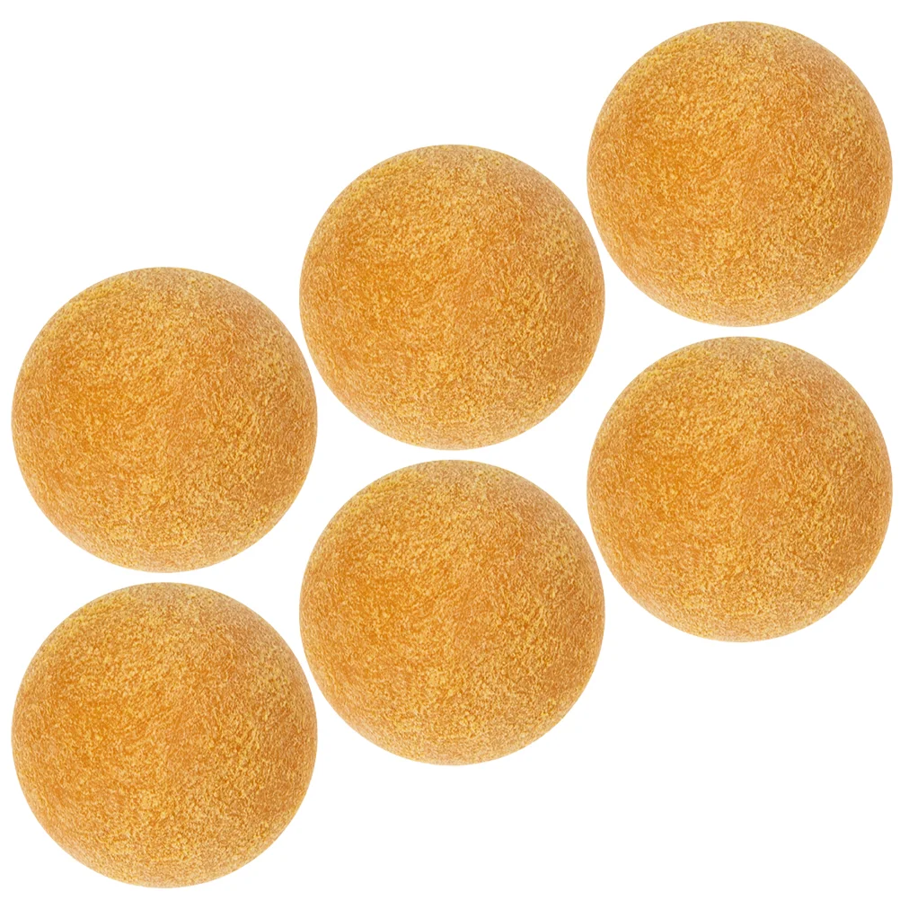 

6 Pcs Table Soccer Foosball Accessories Replacement Game Games Plastic Balls Football