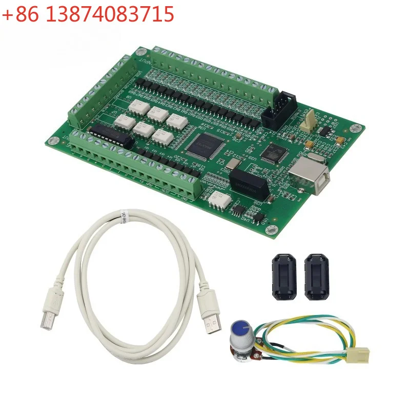 Latest Upgrade 3 Axis 4 Axis Mach3 Motion Card CNC Mach3 Breakout Board Motion Controller USB Driver-Free AKZ250(B)