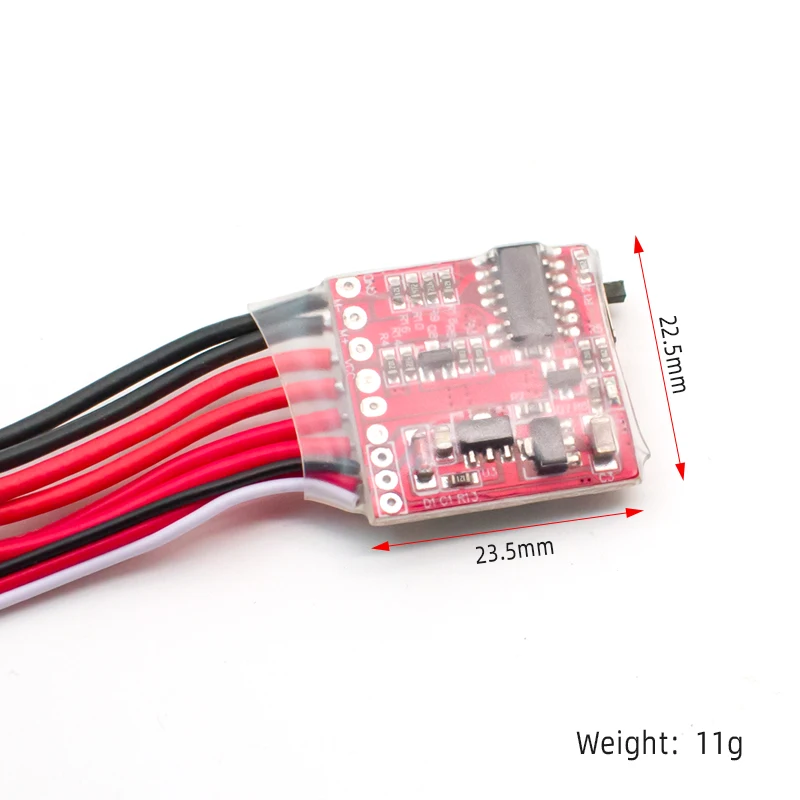 WAVGAT 10A-30A Bidirectional Brushed ESC for Remote Control Car Remote Control Boat with Brake without Brake Switchable