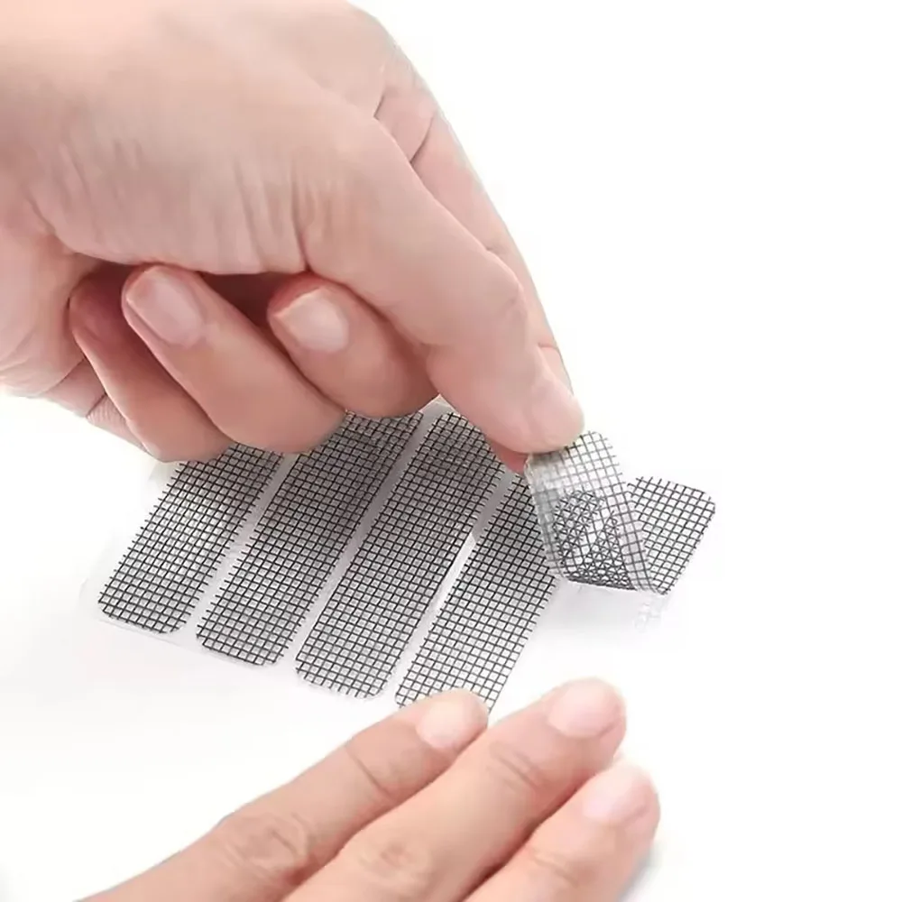 5/50pcs Screen Window Repair Patches Door Window Gap Sealing Strips Screen Window Hole Repair Mesh Mosquito Net Repair Tape