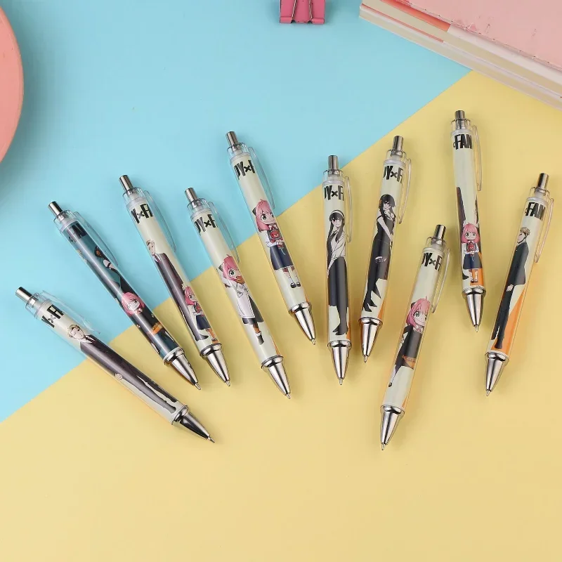 Yor Forger Anya Forger Loid Forger Anime Characters Cartoon Ballpoint Pen Automatic Pencil Pretty Stationery Cute Student Gifts