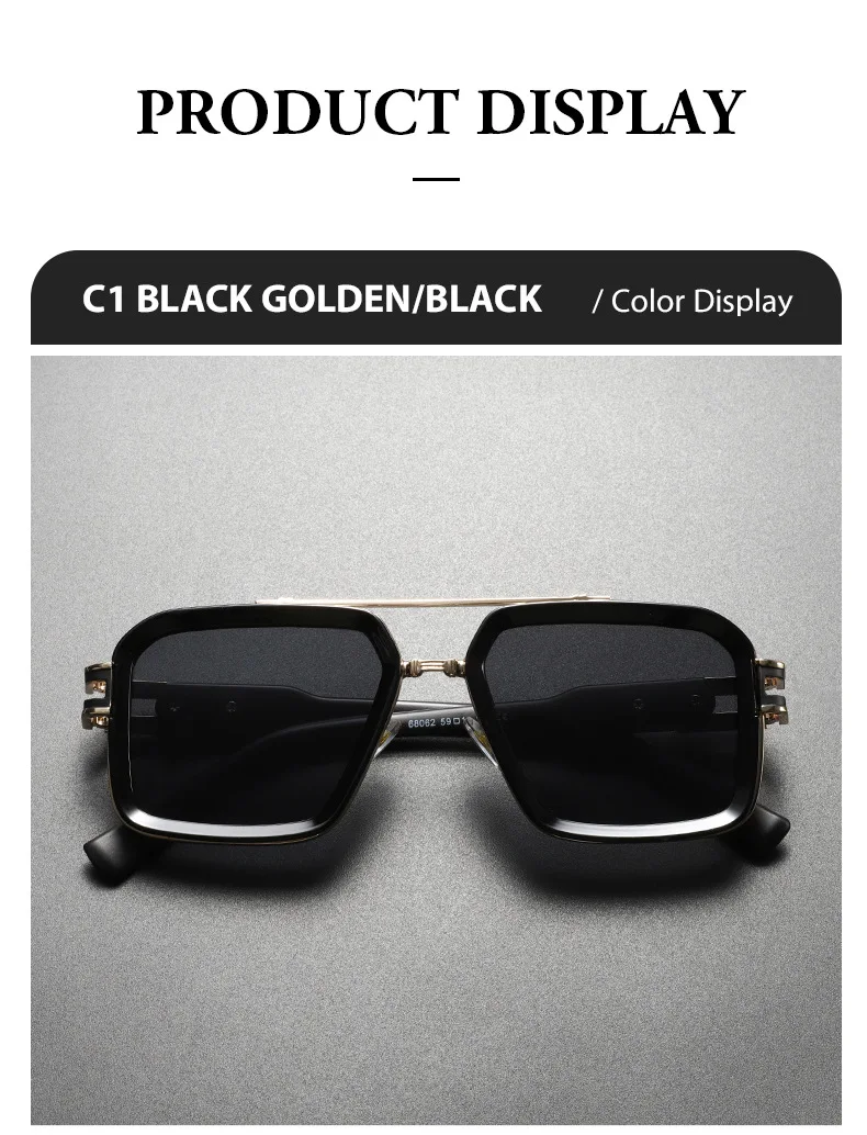 2025, neue Unisex-Sonnenbrille, vielseitiger Modetrend, Doppelstrahl-Design, Sonnenbrille, Mann und Frau, Brillen, Steam Punk, UV400-Sonnenbrille – Detail 8