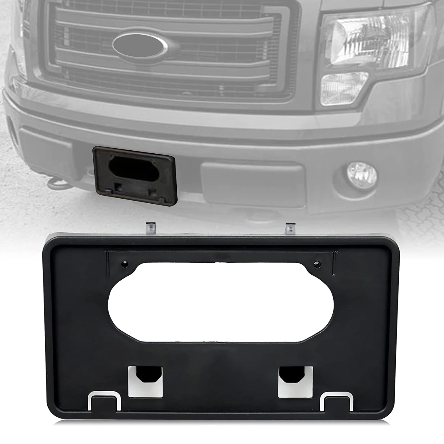 Pickup Front Bumper License Plate Holder Mounting Bracket For Ford F150 2006-2020