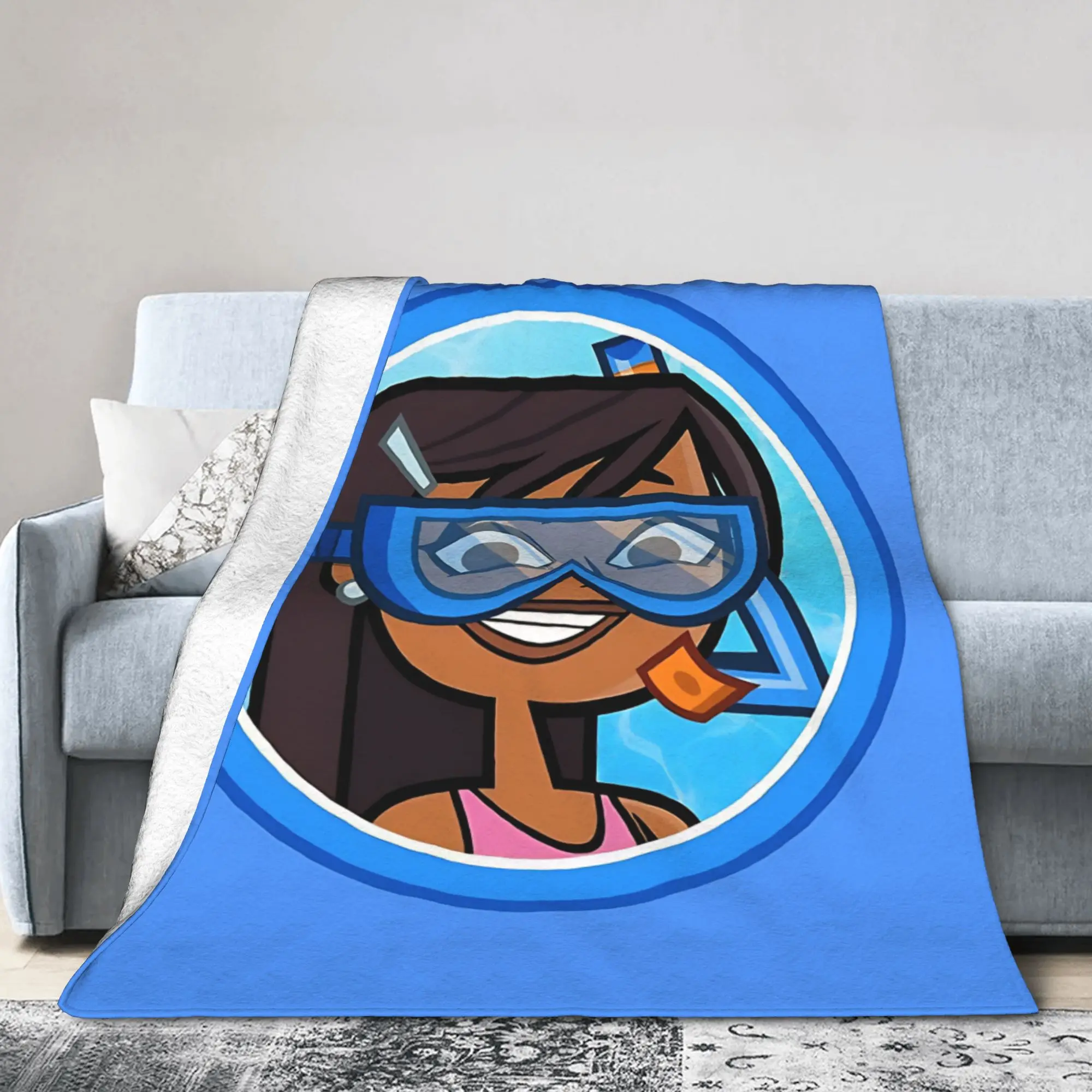Totals Dramas Reboot Snorkeling Priya Blankets Coral Fleece Plush Multi-function Super Soft Throw Blanket for Home Bedroom Quilt