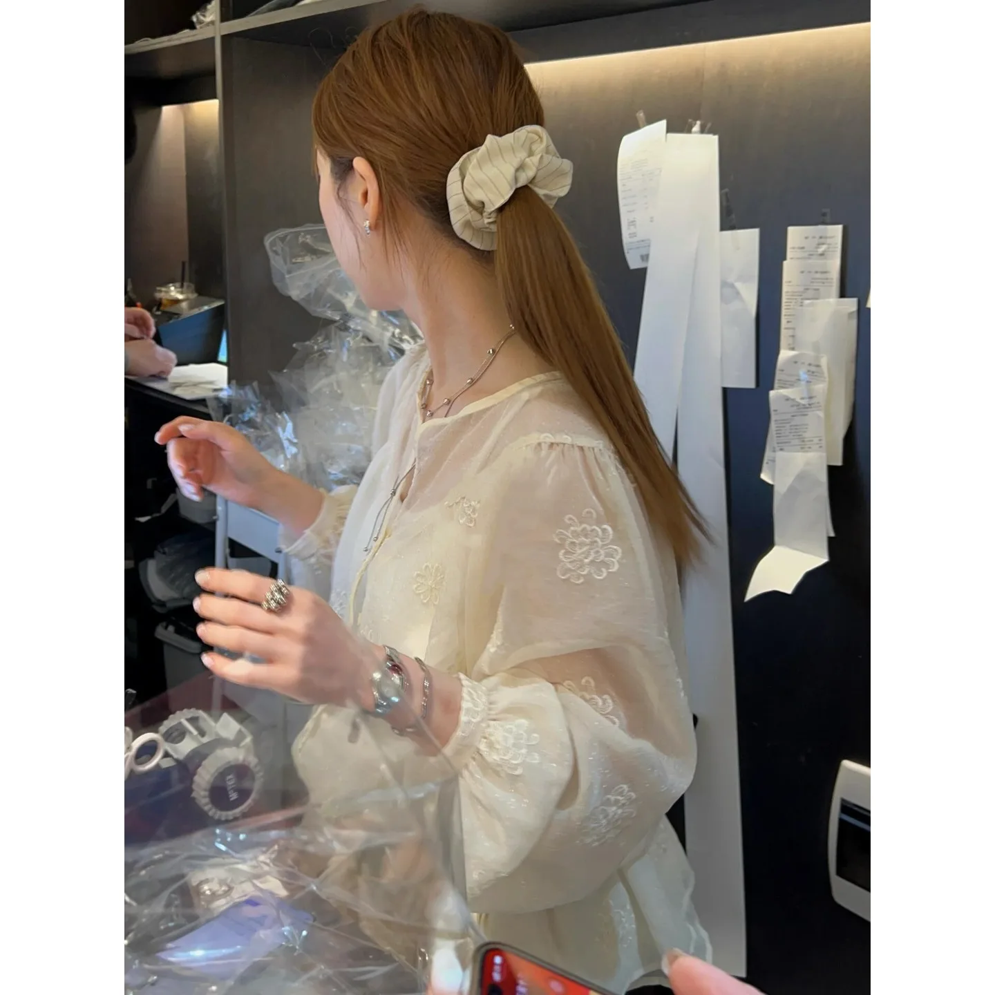 Doce pesado bordado dr coreano sle feminino faion primavera outono inverno casual wear escola rua sle data de viagem