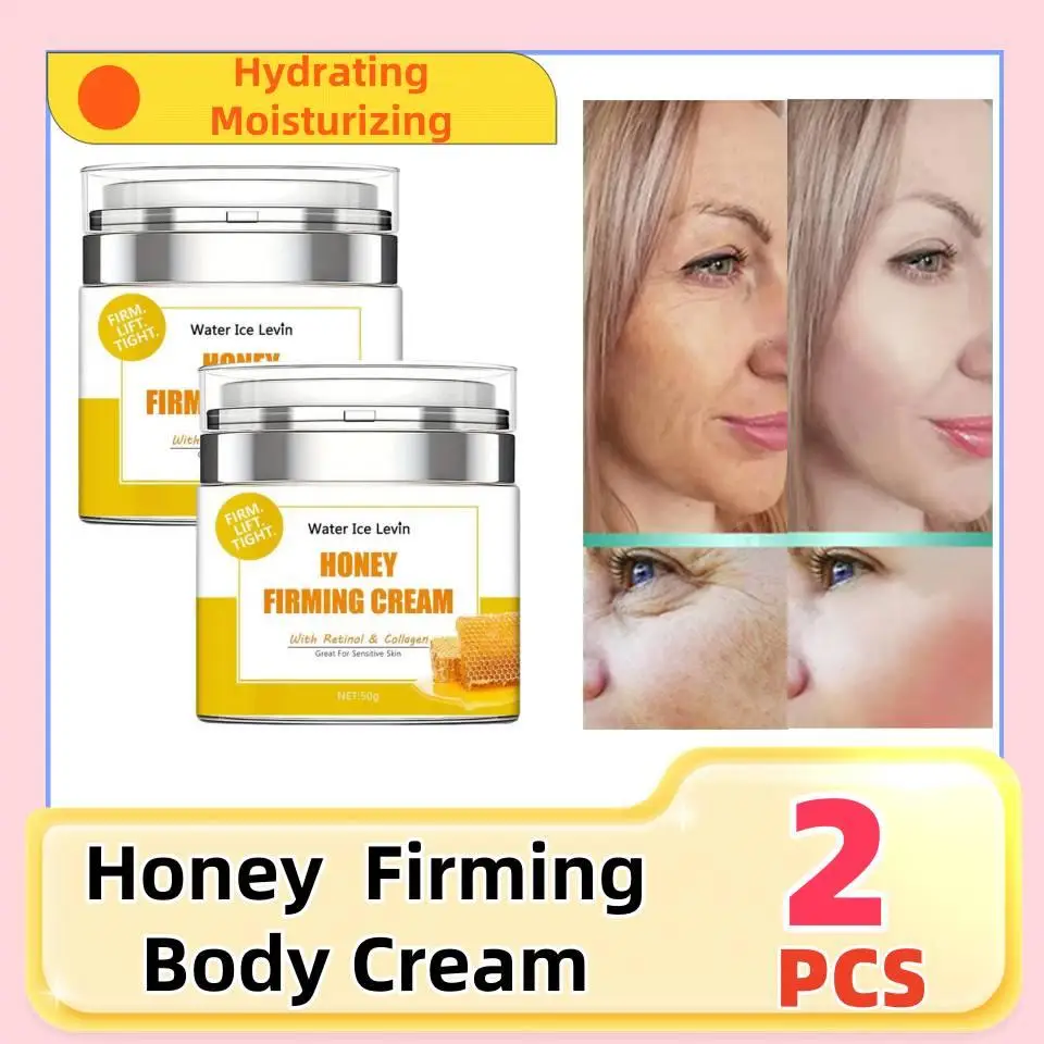 

2Pcs Honey Firming Cream Moisturizer for Dry Skin Sensitive Skin Soothing Face Cream Body Moisturizing&Whitening Cream