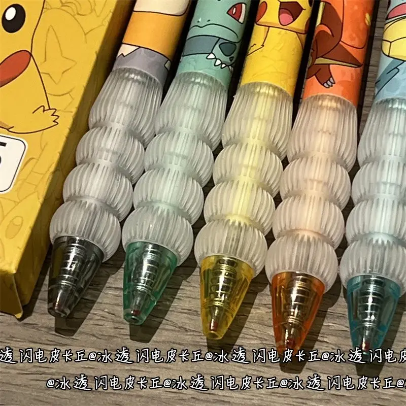 

10pcs Pikachu Press Neutral Pen Quick Drying Pen Y2k High Beauty Girl Heart Student Black Pen School Supplies Boy Girl Gift Toys