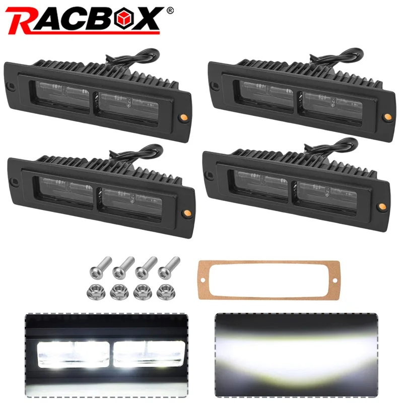 

7-дюймовый 30 Вт автоматический светодиодный светильник для скрытого монтажа 6D светодиодный подсветка рабочий фонарь противотуманный фонарь для тракторов внедорожный 4x4 автомобильный фонарь для вождения 12 В 24 В