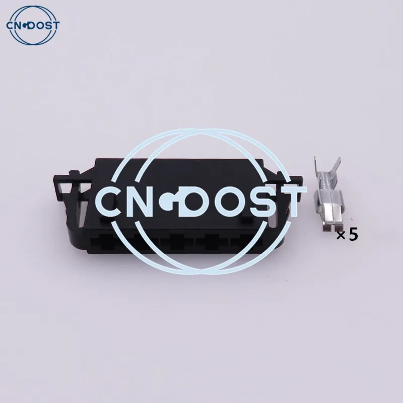 

1 Set 5 Pin 1J0 972 755 1J0972755 AC Assembly Automobile Sensor Socket Car Wire Connector 6.3mm PlugFor VW