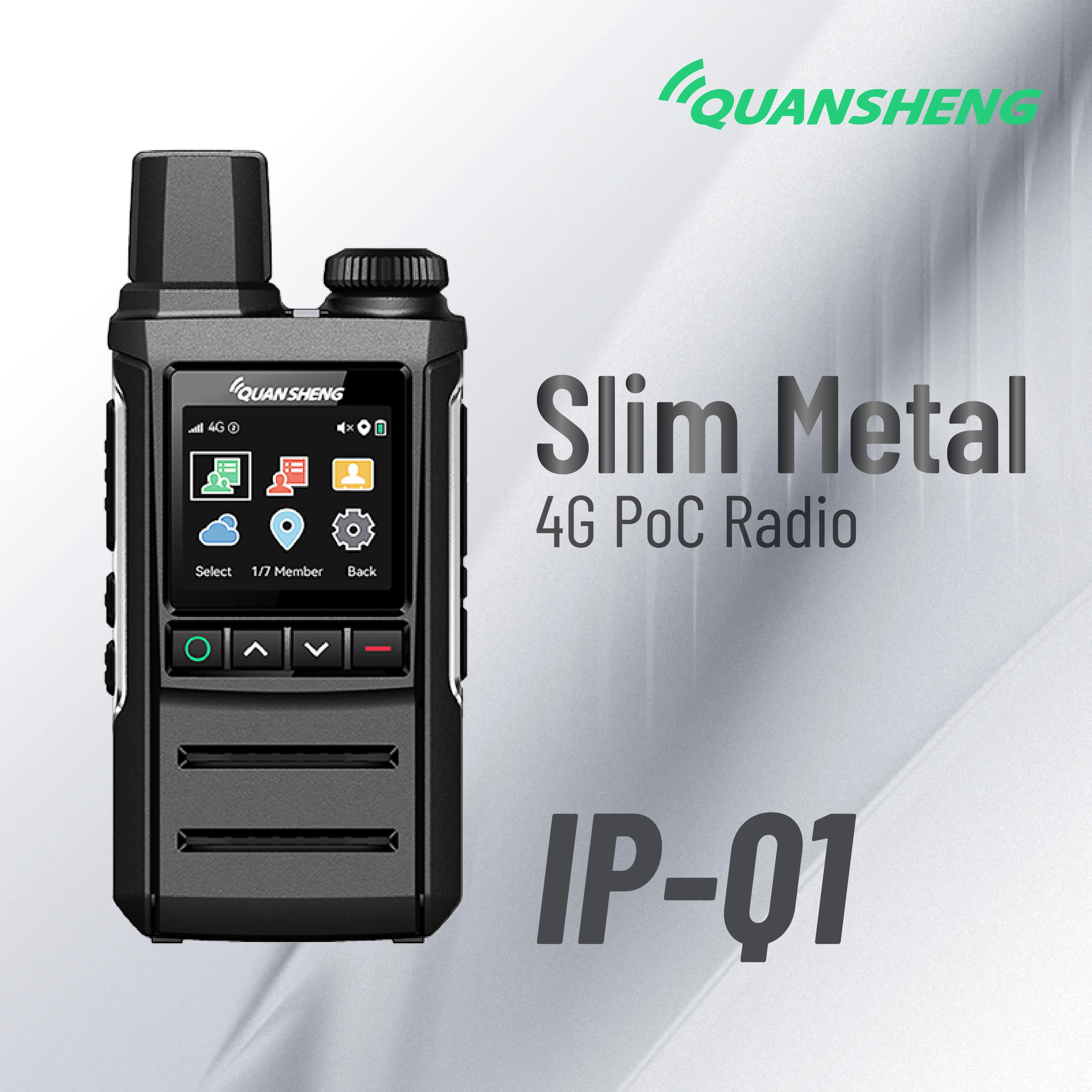 IP-Q1 4G POC Two-Way Radio RealPTT POC Global Compatible Type-C Charging 2500mAh Battery Long Range Mini Portable Walkie Talkie