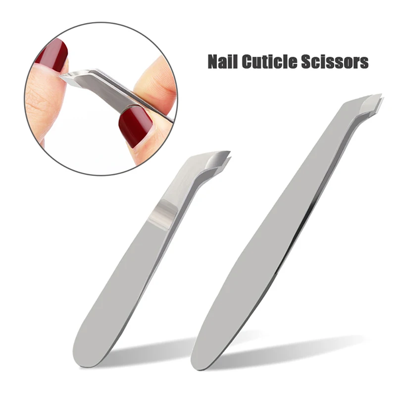 (HS) 1PC Forbici per cuticole per unghie piccole Pinzette Mini Clipper Cutter Trimmer per dita e dita dei piedi Rimuovi la pelle morta Strumenti per pedicure