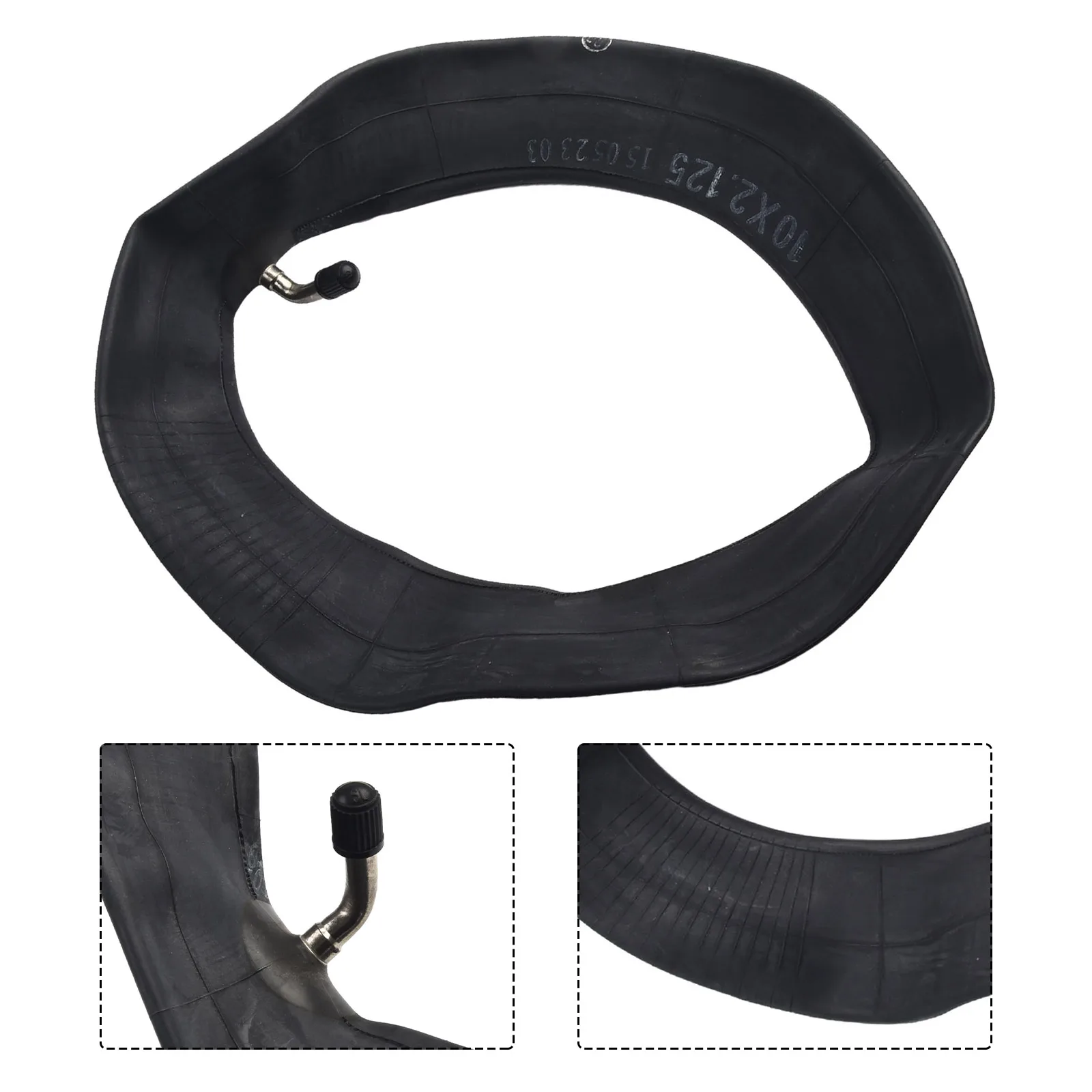 10 Inch Black Electric Scooter Inner Tube 10 Inner Tube, Fits For 10X2.0/2.125/2.25/2.50 Tire Thickened Rubber Tyres 2023 New