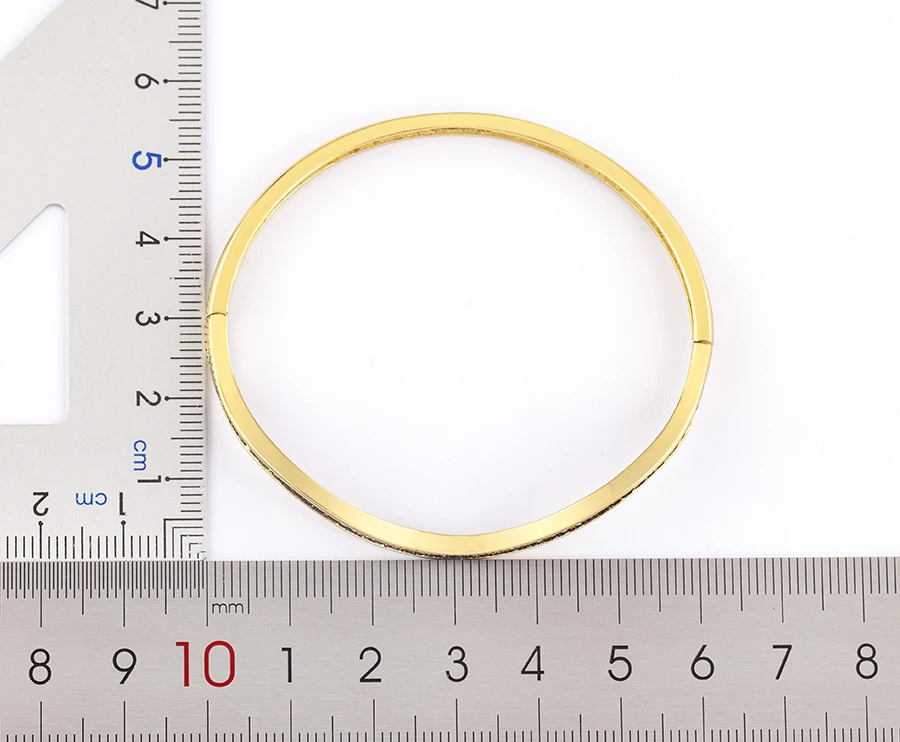 Nidin Licht Luxus Offene Armreif für Frauen Matt Frauen Armband Doppel Linie Ring Liebe Verwoben Wasser Welligkeit Armband Schmuck – Detail 2