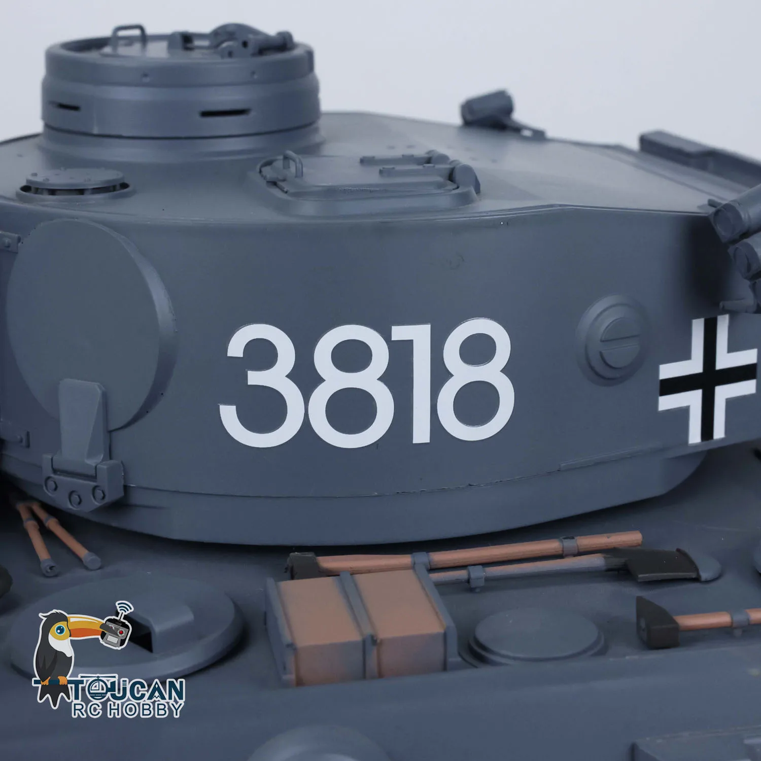 Heng Long 1/16 RC Tank Tiger I 7.0 RTR Radio Control Tank 3818 Model FPV Camera Barrel Recoil Metal Wheels Cars Toys TH17245