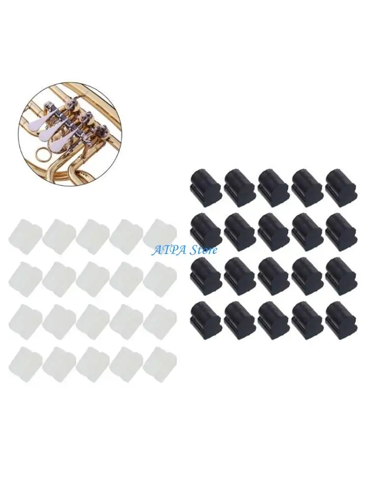 U13C 20Pcs Horn Piston Pad Replacement Noises Resistant Rotary Valves Buffering Stop
