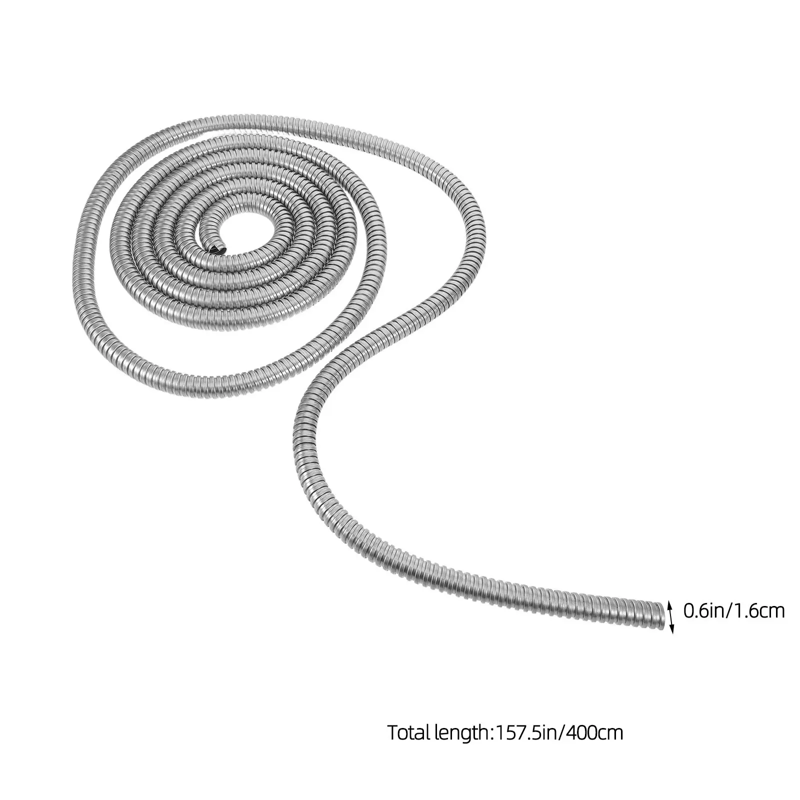Stainless Steel Flexible Cable Conduit Wall Wire Hider Decorative Cord Concealer for Home Office Management
