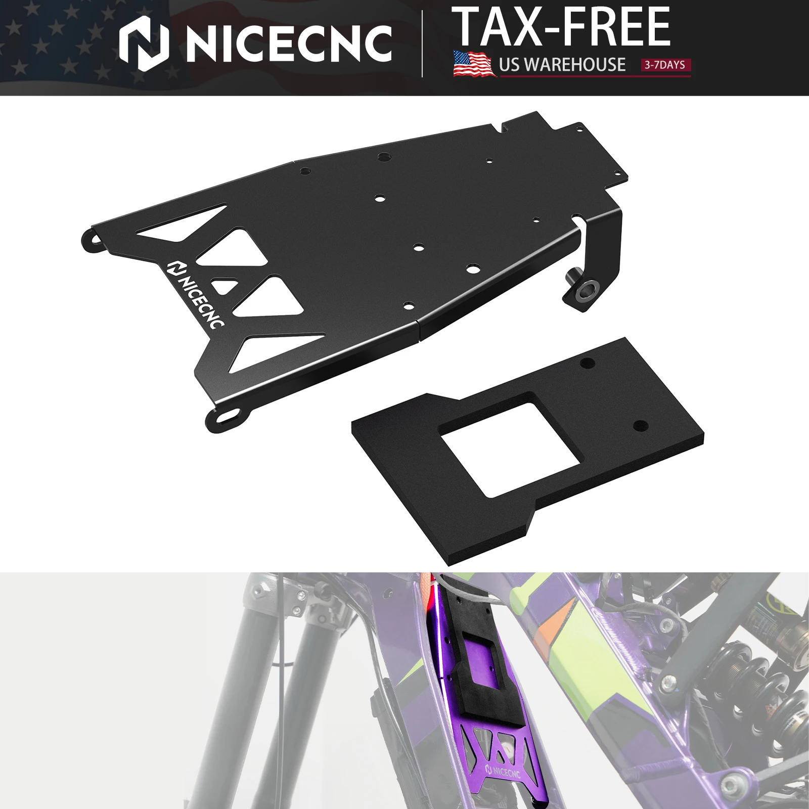 

NICECNC для Surron Light Bee X, электрический велосипед для грязи, алюминиевый аккумулятор, переднее крыло для SUR-RON Light Bee S/L1E Segway X160 X260