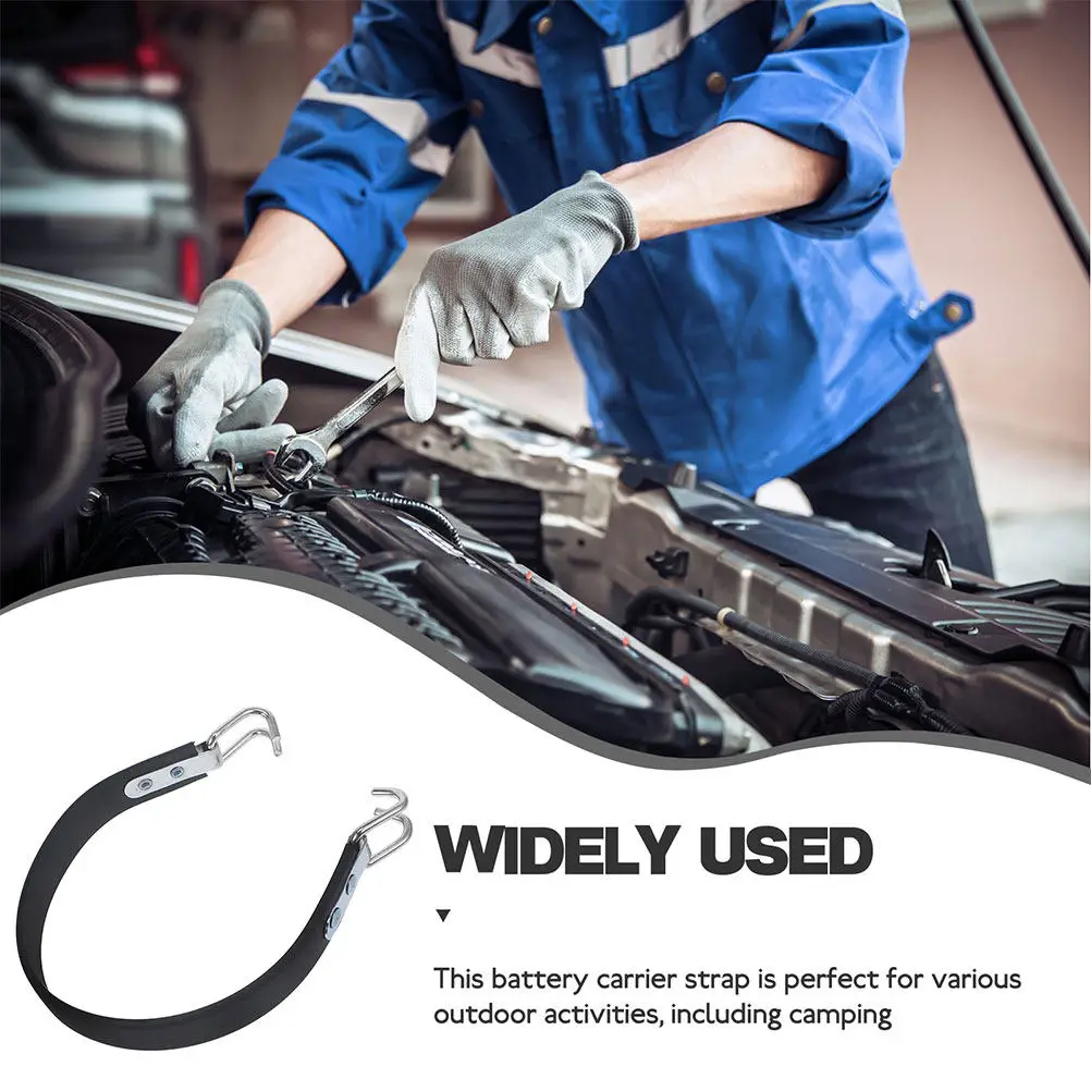 

2Pcs Lifting Strap Heavy Duty Portable Black for Golf Cart Rv Holder Carrier Strap Outdoor Car Carrier Brackets