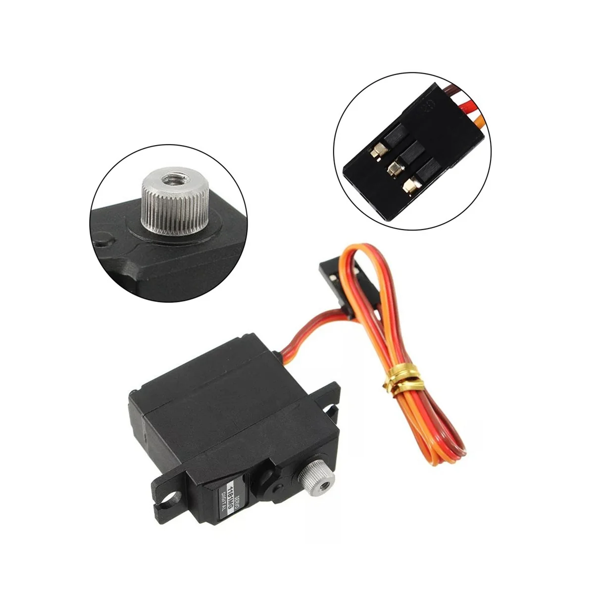 Servo Digital de engranaje de Metal para coche teledirigido, PDI-1181MG de brazo Servo para Wltoys 3,5, 144001, 144007, 124007, 18G, 124019 KG