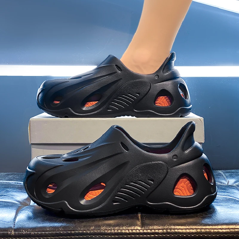 Men's Summer Outdoor Sports Fishing Water Crossing Stream Beach Sandals Anti-Slip Thick Bottom Full Coverage Clog Shoes view 4