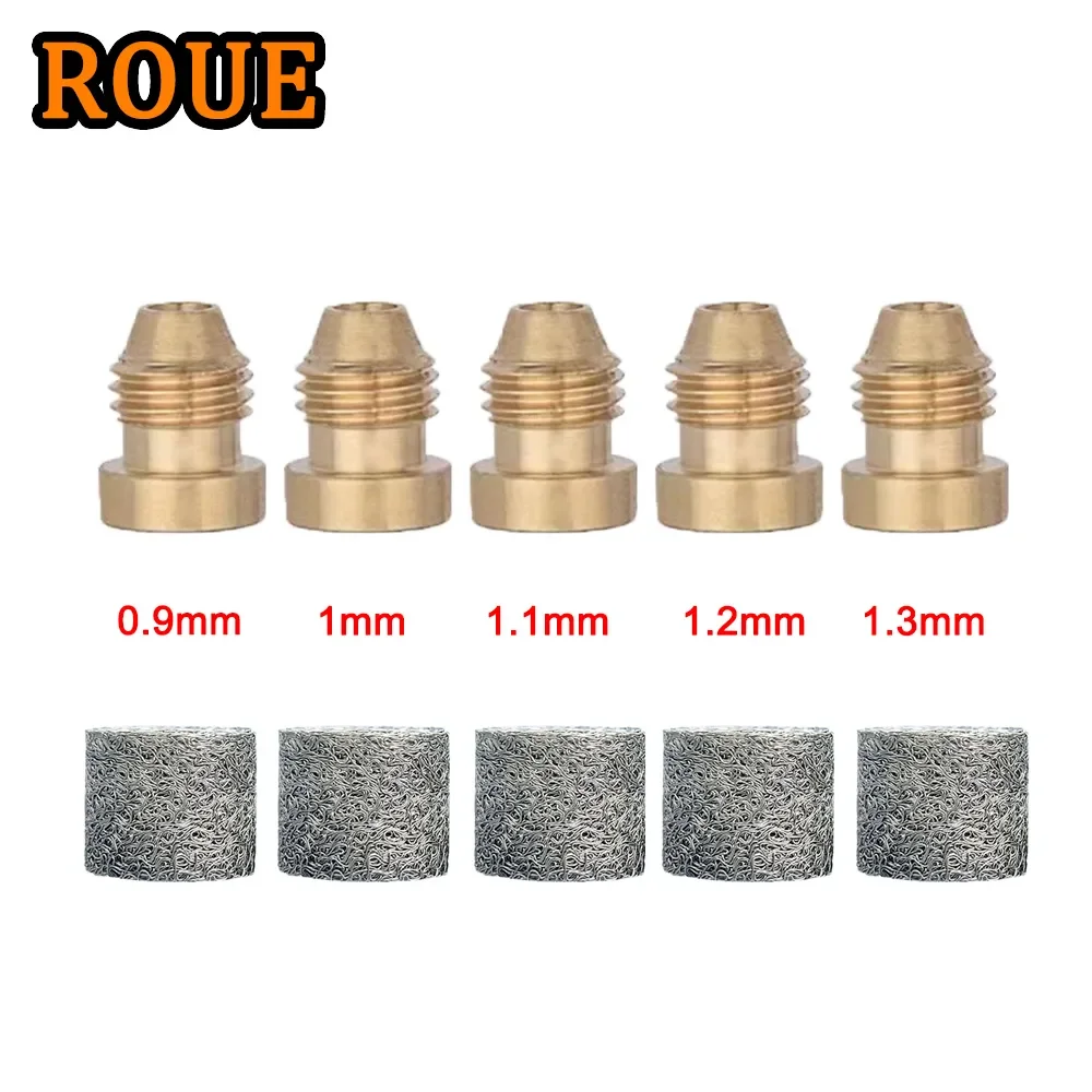 Brass Snow Foam Cannon Orifice Nozzle Tips Thread Foam Gun Head Mesh Filters For High Pressure Washer Foam Generator Accessories