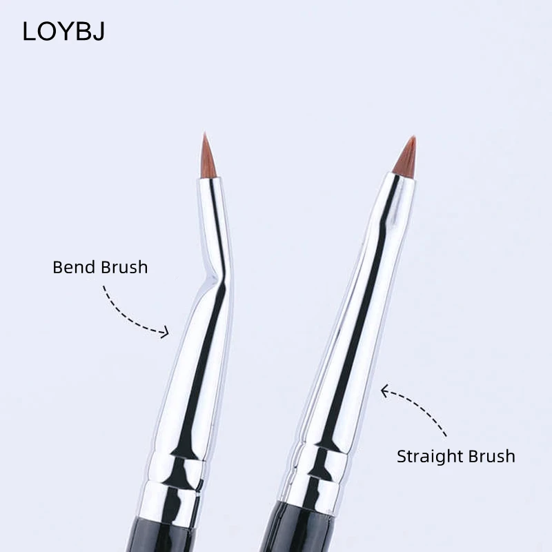 LOYBJ Bend Head Eyeliner Brush Eye Detail Makeup Brush Under Eyes Tear Trough Concealer Brush Women Fine Liner Beauty Maquiagem