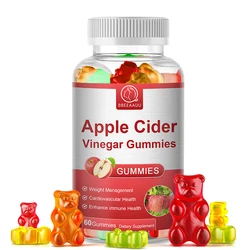 BBEEAAUU Apple Cider Vinegar Gummies for Weight Management Burning Fat Relieve Bloating and Constipation Lose Fat for Women &Men