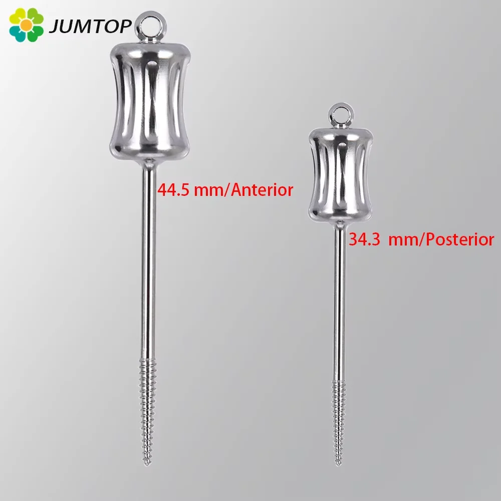 JUMTOP Dental Broken Root Drill Apical Root Fragments Remnant Extractor Stainless Steel Tooth Extraction Screw