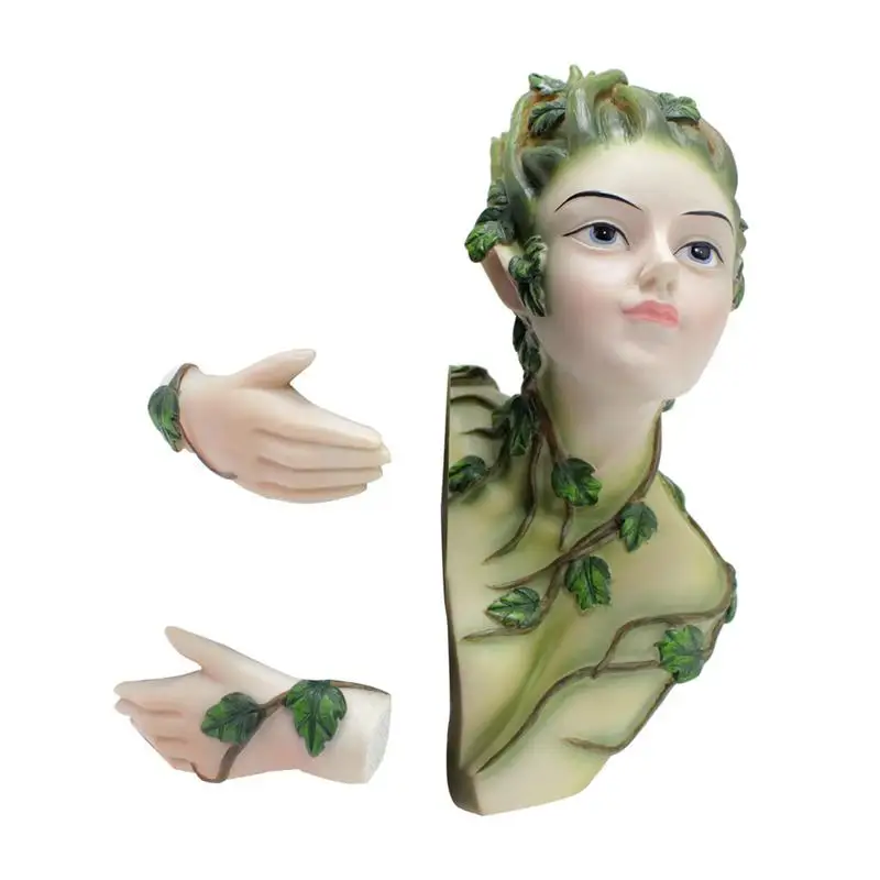 

Garden Decor Fairy Sculpture Resin Fairy Tree Hugger Figurines Outdoor Girl Statue Wall Art Miniature Garden Yard Gift Ornaments