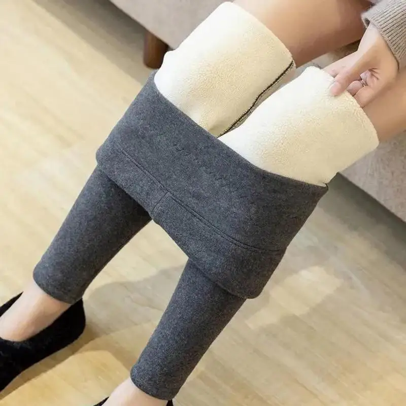 Winter Thermal Pants For Women High Waisted Trouser Tummy Control Women's Yoga Leggings For Gym Exercise Home Running Workout