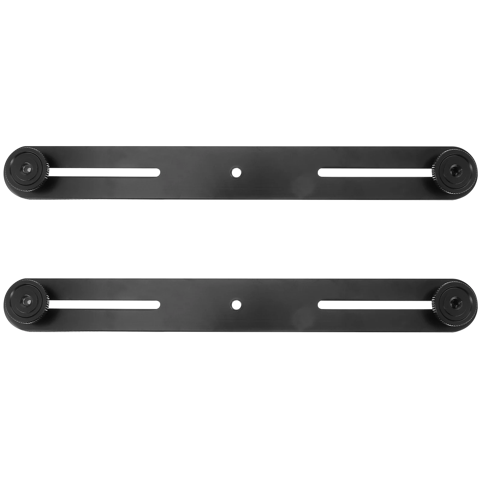 

2pcs Flash Microphone Bar Aluminum Alloy Adjustable Holder 1/4 Mic Mount Bar Screw Hole Camera Mount Accessories