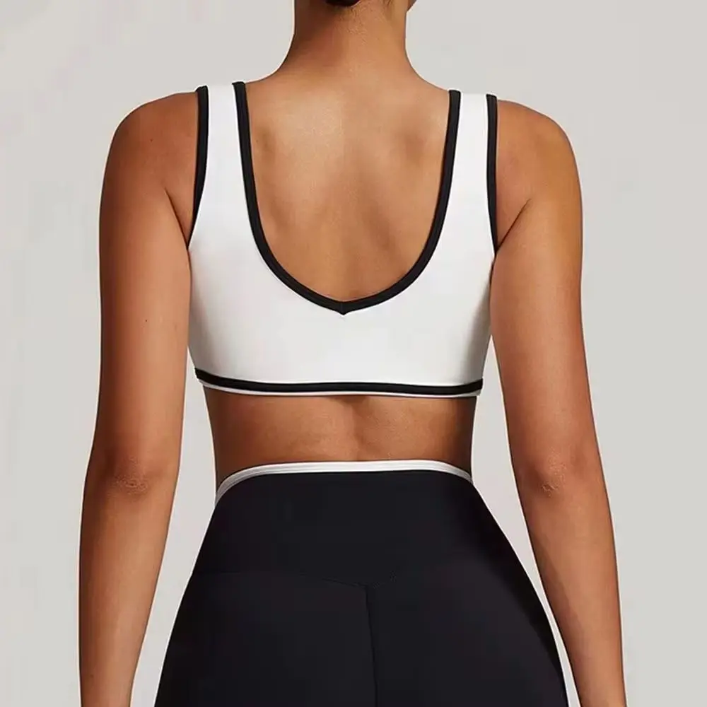 

Women Underwear High Strength Workout Sports Bra Tank Top Women Gym Fitness Running Shockproof Yoga Bra Stretch Pull Up Vest