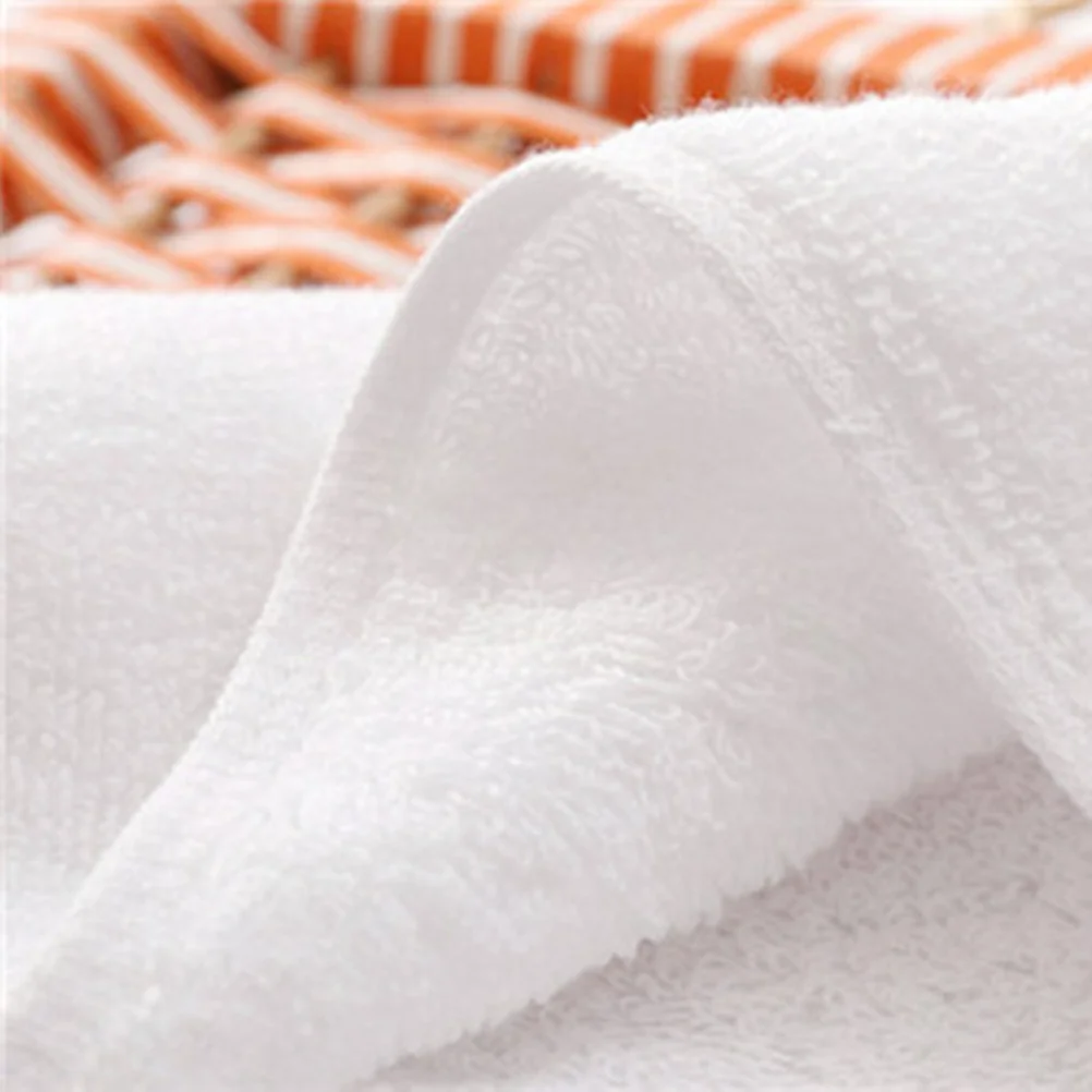

10Pcs Pure Cotton Hand Towel White Large Soft Cotton Face Towel for Bathroom Hotel Gym Spa Absorbent Fast Drying 30x30cm