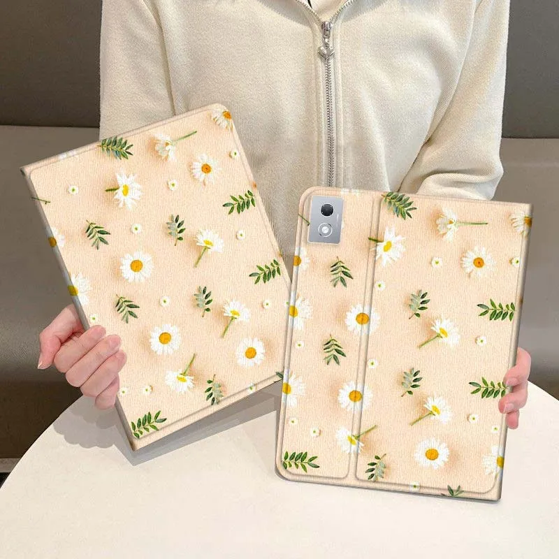 

Beautiful flower pattern Tablet Case For Legion Xiaoxin Pad P12 Pro Y900 GT 2023 2025 12.1 12.7 14.5 inch