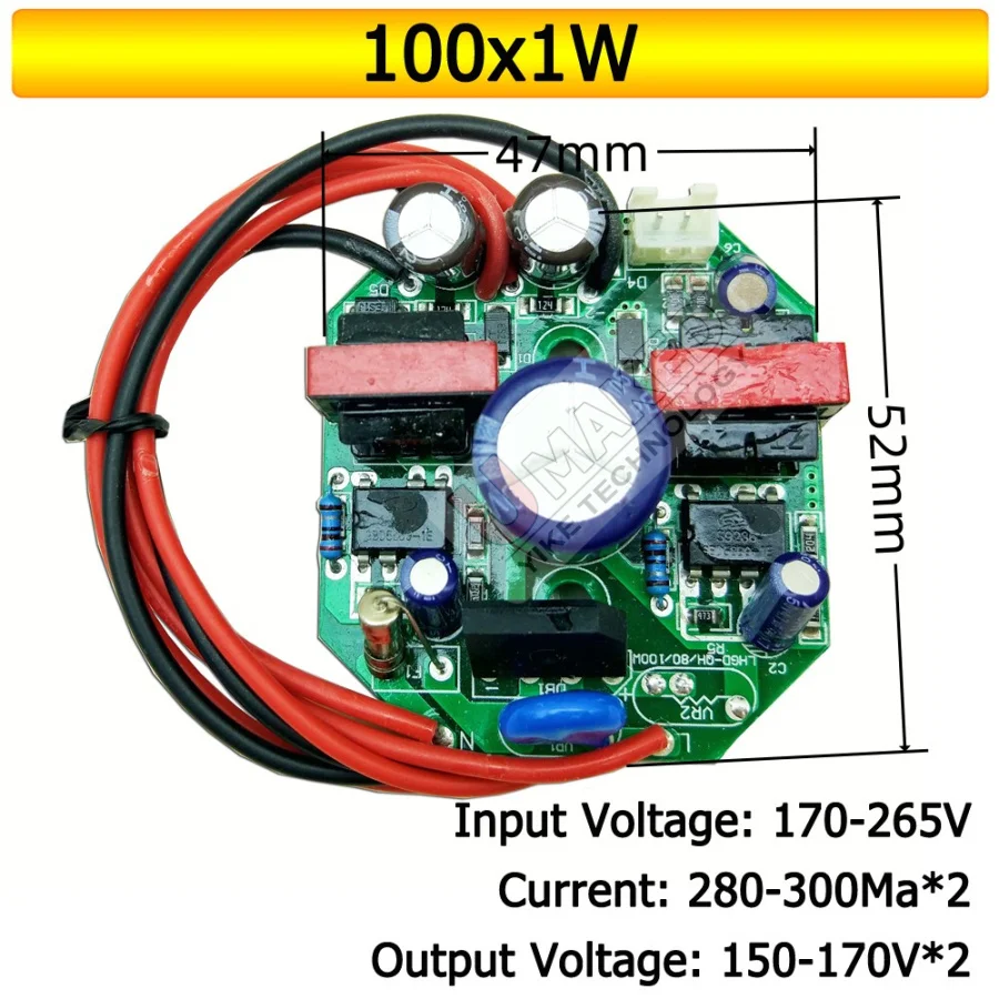 10pcs LED Driver Constant Current Lamp Power Supply 280mA 18W 24/50W 100W Isolation Lighting Transformer for bulbs bay light etc