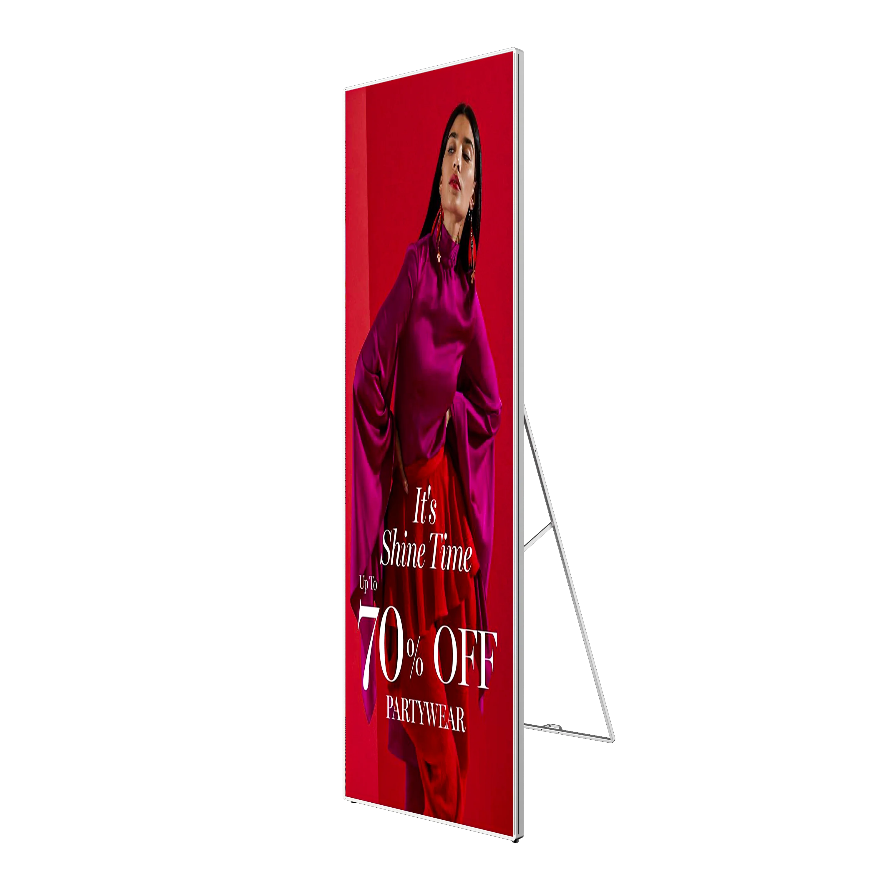 カスタマイズ可能な超薄型ワイヤレスLEDディスプレイ（スマートコントロール＆バッテリー駆動）