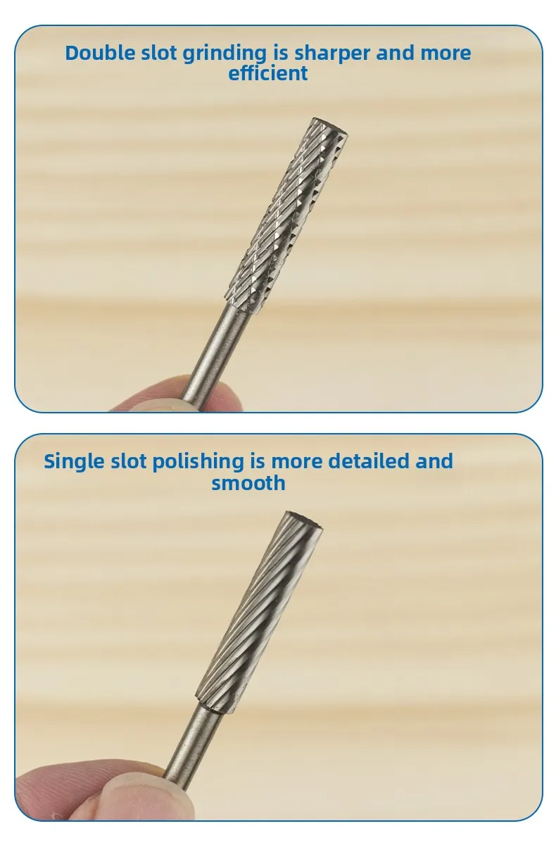HSS Milling Burr/Extended Rotary File / Wood Iron Aluminum Plastic Polishing Carving Tool/ Accessory for Electric Grinder Drill
