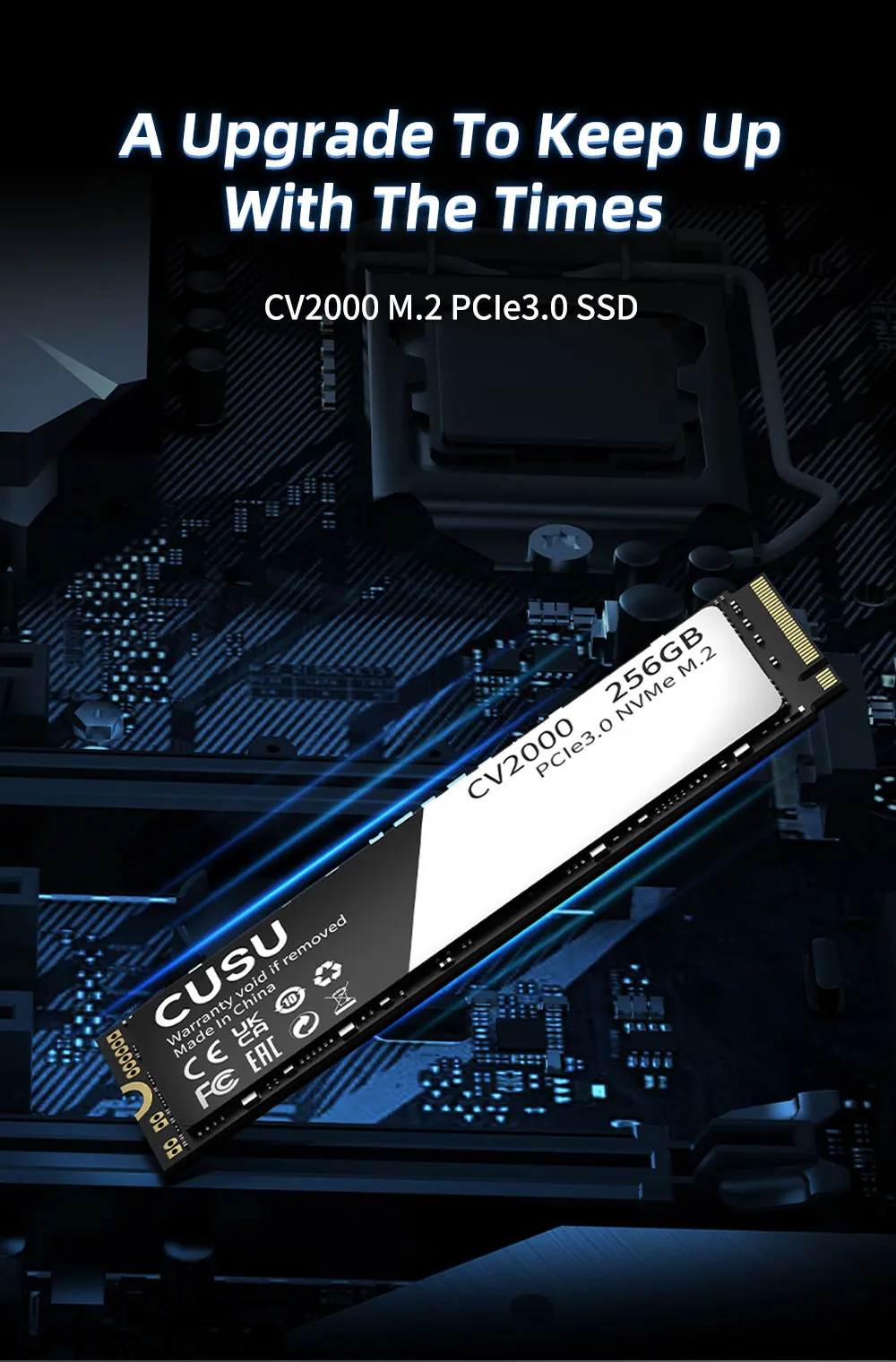Unidad de Estado Sólido Cusu NVMe SSD de 256 GB, 512 GB, 1 TB, 2