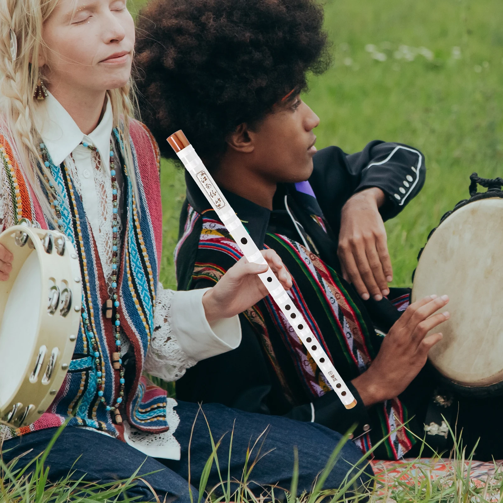 

Bamboo Flute Chinese Traditional Musical Instrument Wood for Kids Wooden Student