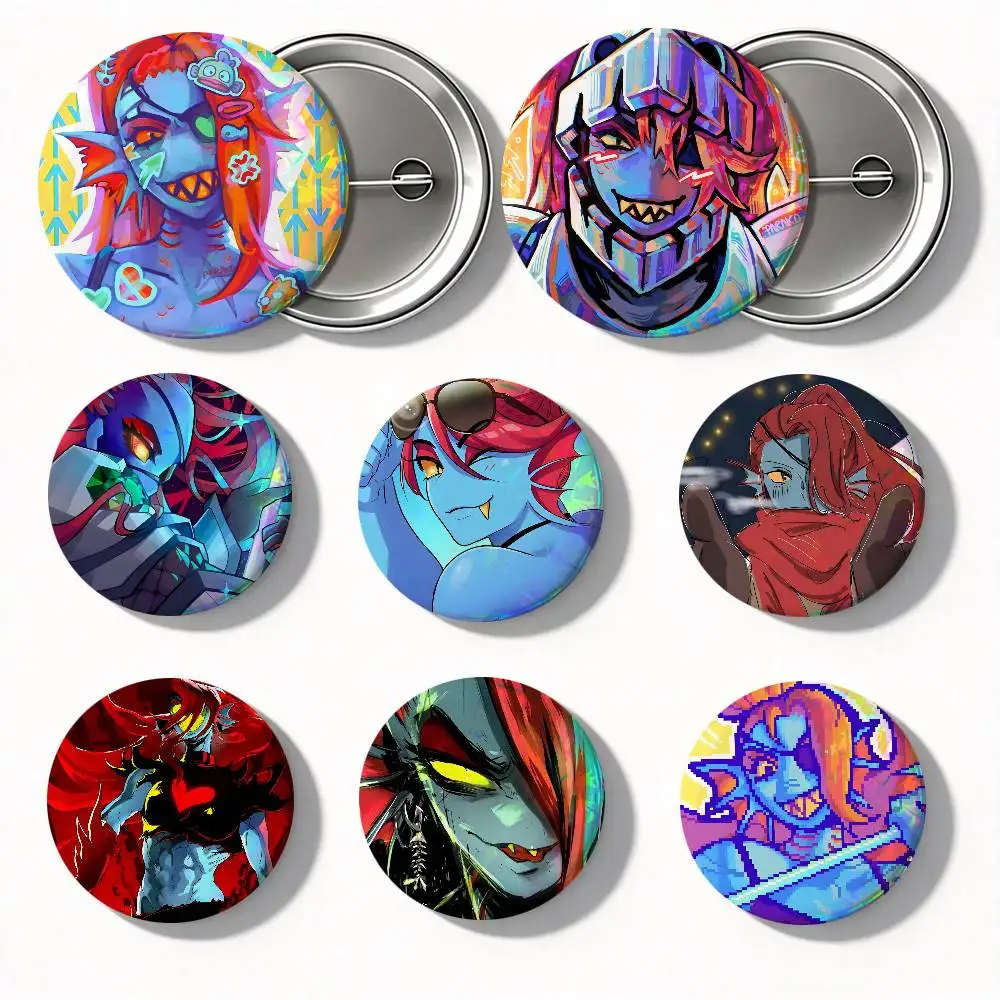 Undertale Undyne Round Badges Can Be Used To Decorate Clothes And Backpack Pins