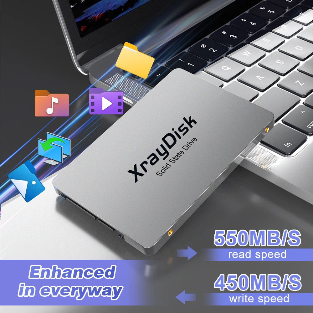 Xraydisk-disco duro Sata3 Ssd de 128GB, 256GB, 512GB, 1TBHdd 2,5, unidad interna de estado sólido de 2,5 pulgadas para ordenador portátil y de