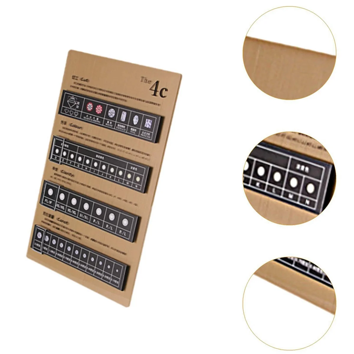 A79G الماس لوحة التدرج 4C عرض مجلس أداة تحديد المجوهرات أداة التدريس الدعامة لتصنيف التعليم ، C